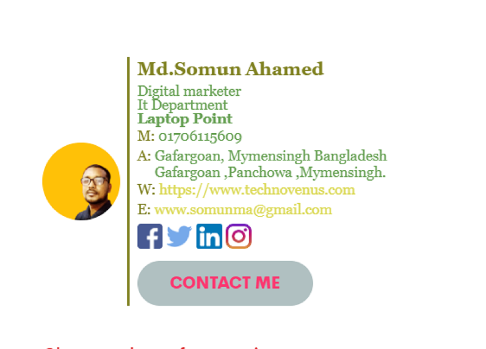 I will create HTML click -able High Quality Email Signature For You And Your Business.You are Most Welcome In My Services. Best Of Luck
Soman Mia 