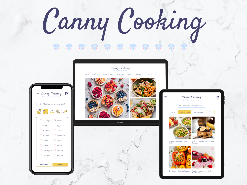 Canny Cooking Responsive Web App