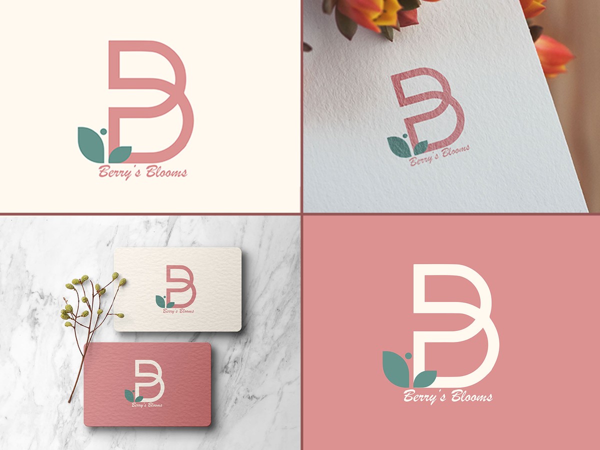 Berry blooms Logo design inspiration.
.
