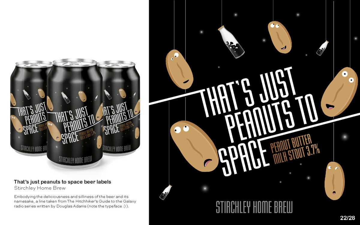 Branding and illustration for milk stout beer