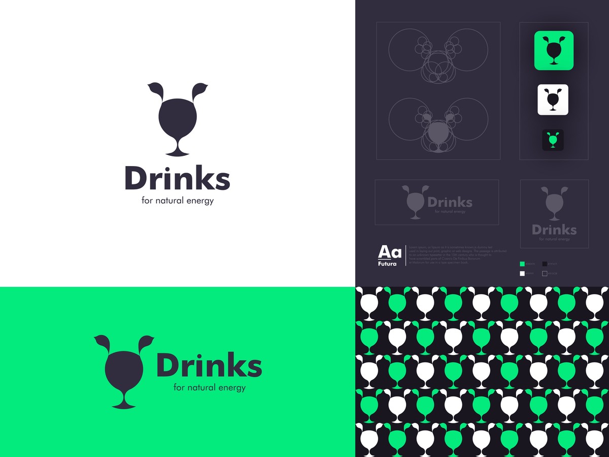 Drinks logo design 