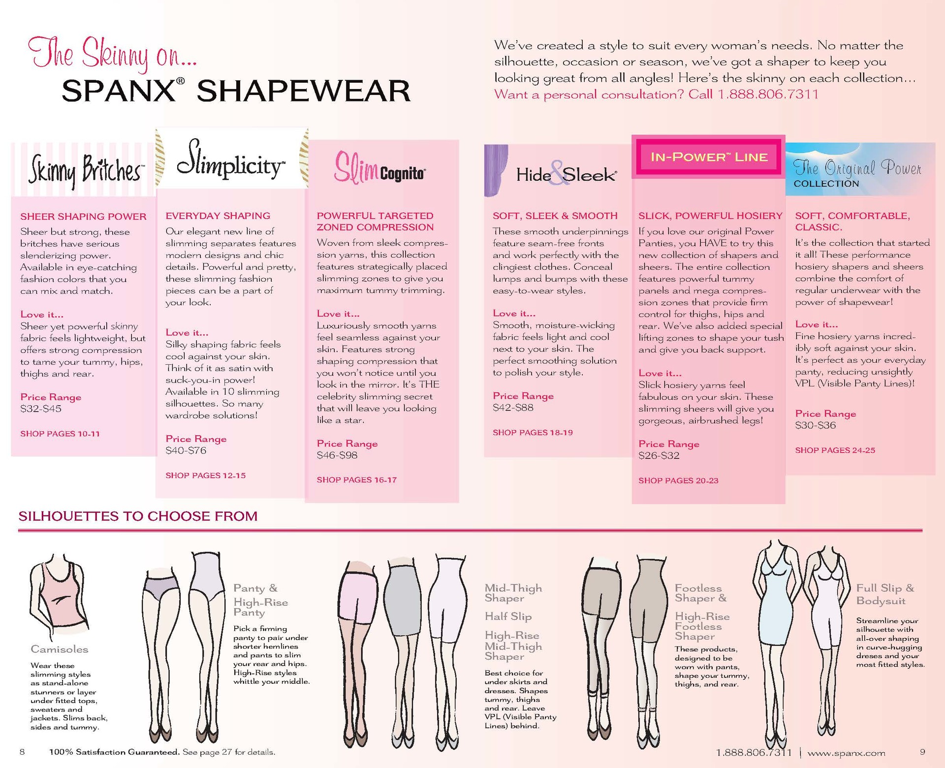 Shapewear Guide for SPANX Catalog  Marketing & Sales portfolio by