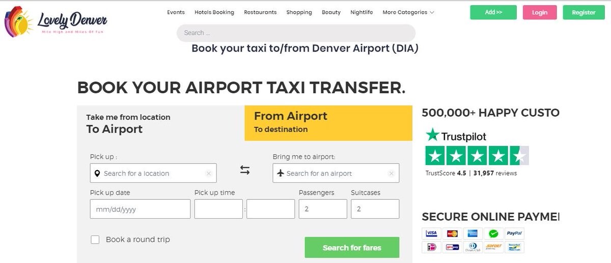 Translation of Taxi2Airport website in French 