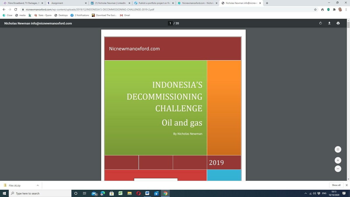 Indonesia oil and gas decommission challenge report