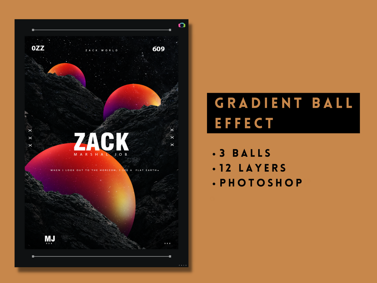 #Adobephotoshop  |  #gradienteffect  |  #graphicdesigner