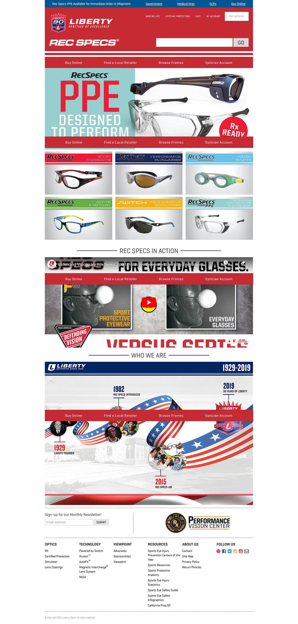 Magento eCommerce - Perfecting Sports Eyewear Store