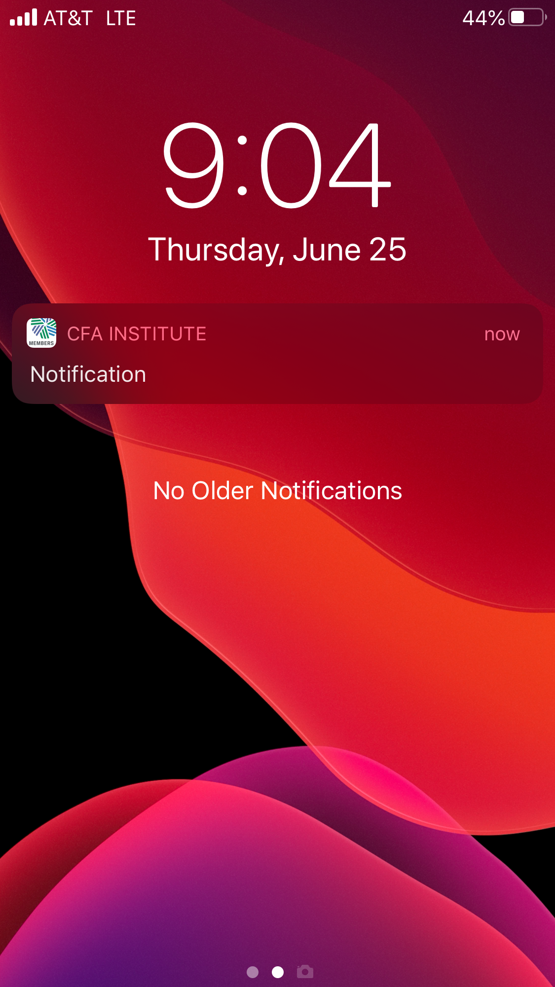 CFA mobile app banner notifications 