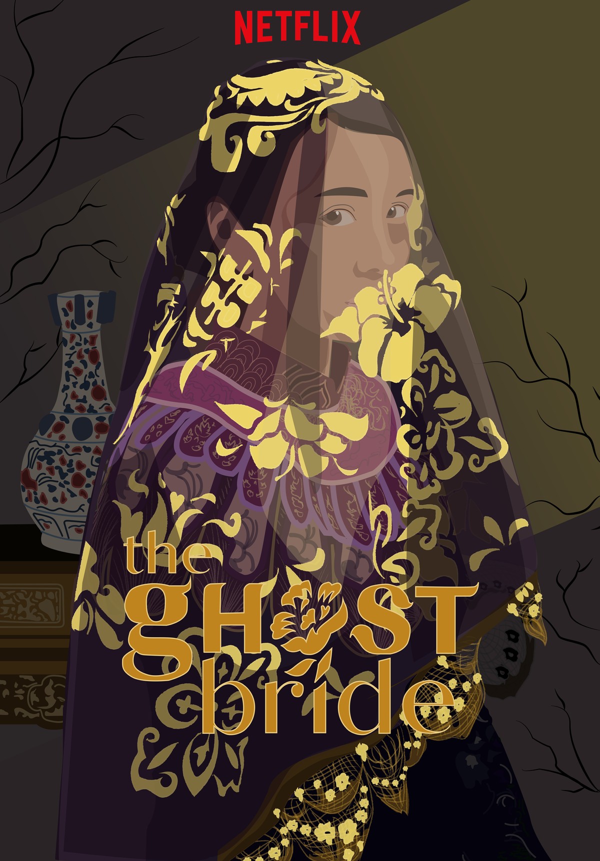 Vectorization for Netflix Series Poster - The Ghost Bride