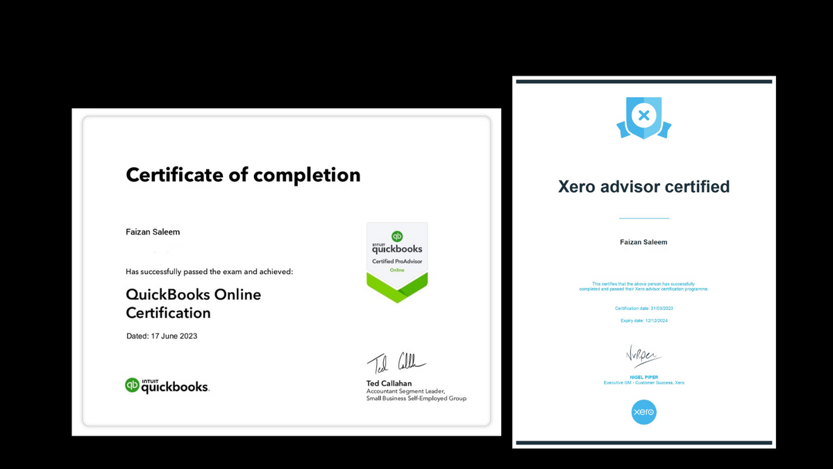 QuickBooks & Xero Certified